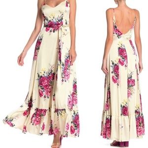 BETSEY JOHNSON FLORAL MAXI DRESS